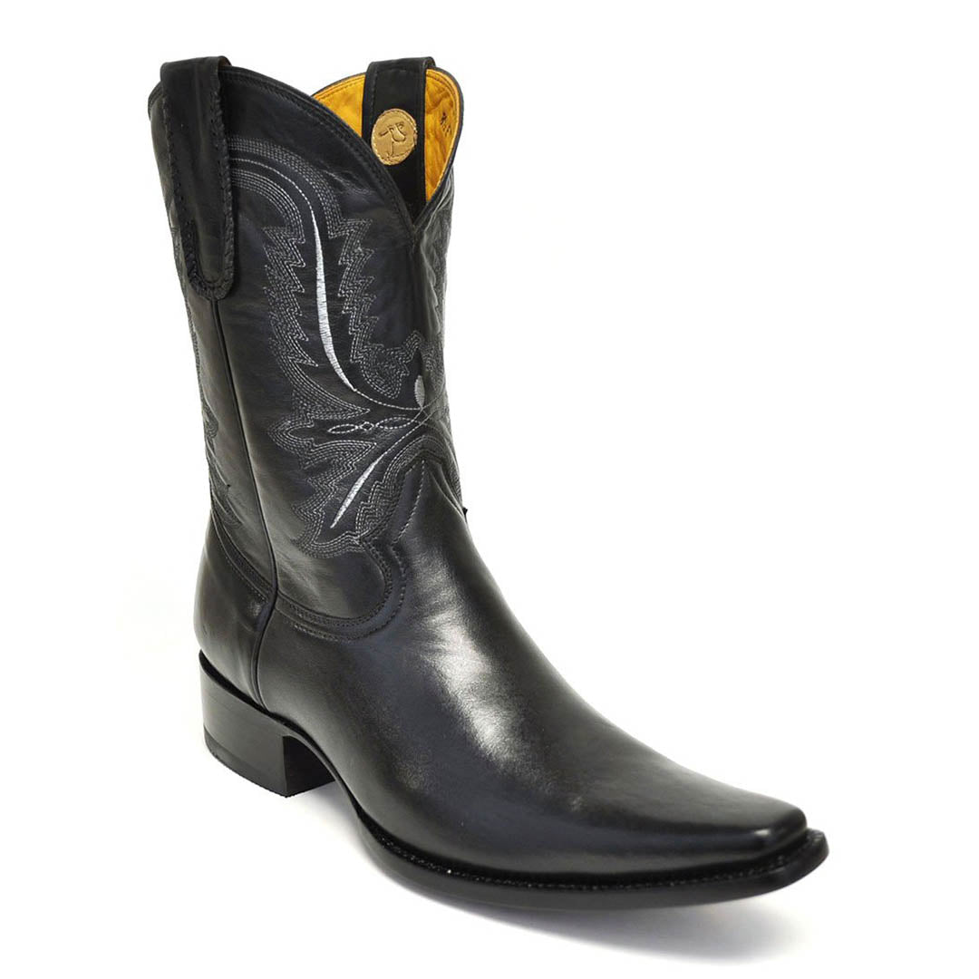 Abasolo Goat Spanish Toe Boot - Black – Gavel Boots