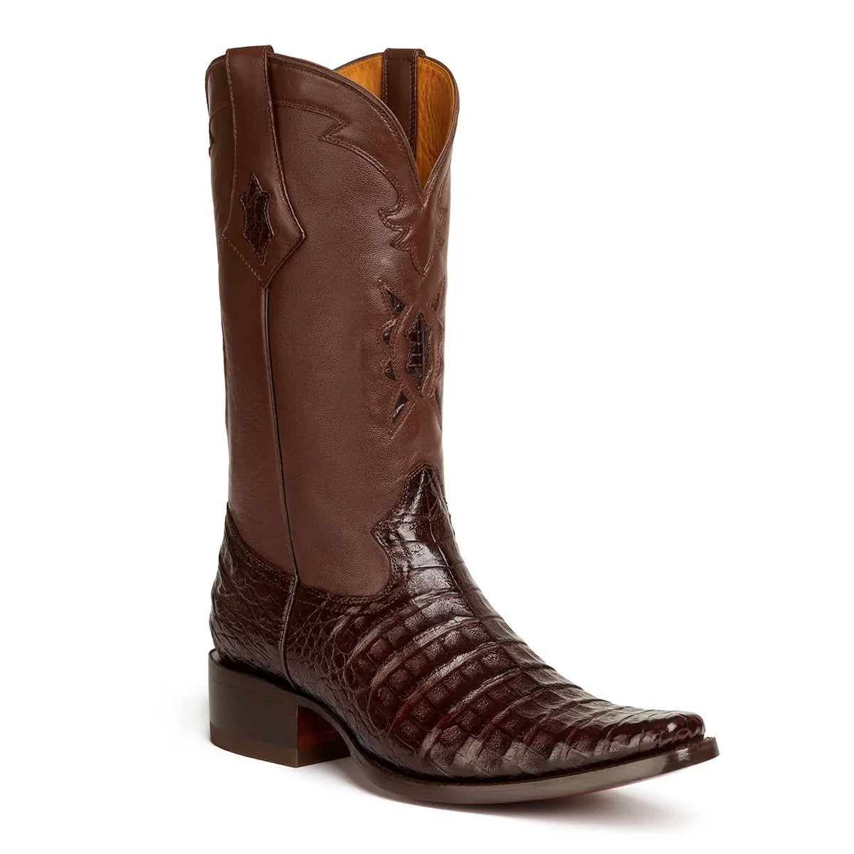 Vicente Caiman Belly Spanish Toe Boot - Brown – Gavel Boots