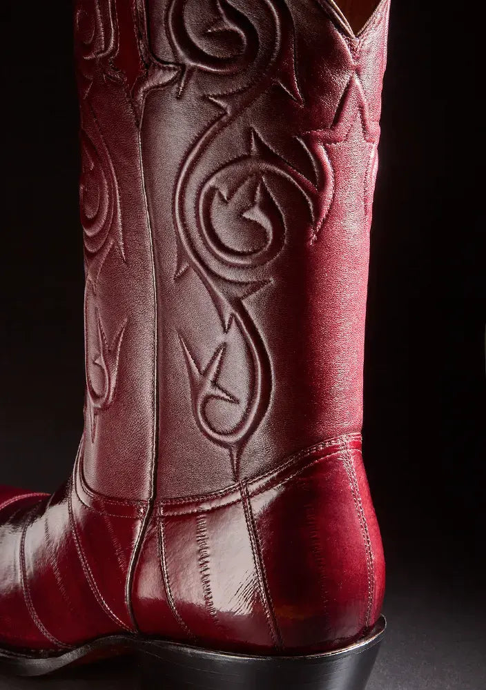 Botas vaqueras de piel de anguila sales