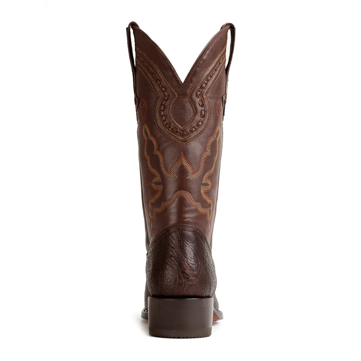Bota western clásica de cuero de toro Marcos - Marrón