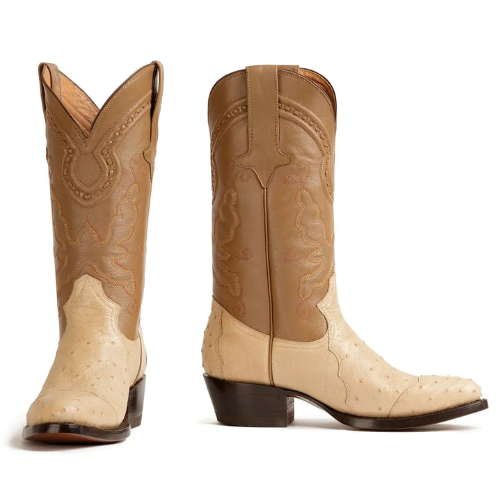 Bota clásica de avestruz Hidalgo de 4 piezas - Oryx