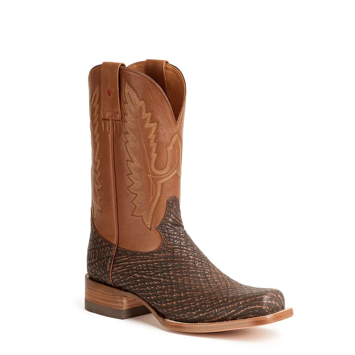 Taylor Shark Stockman Bota punta cuadrada - Nubuck Safari Marrón