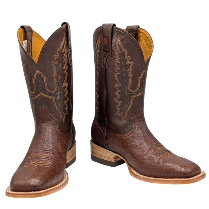 Diego Smooth Ostrich Rodeo Boots - Tobacco