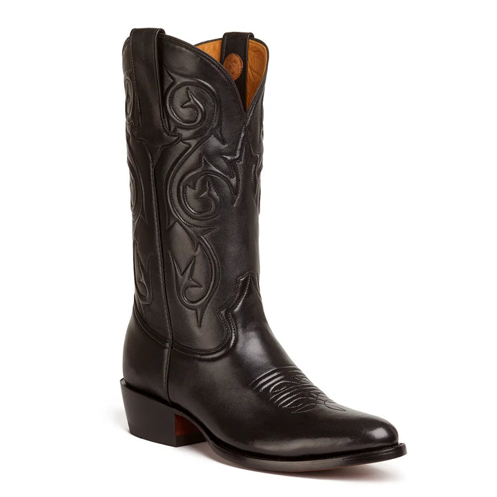 Bota Western Clásica de Cabra Denton - Negra