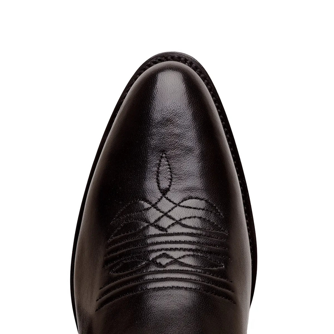 Bota Western Clásica de Cabra Denton - Negra