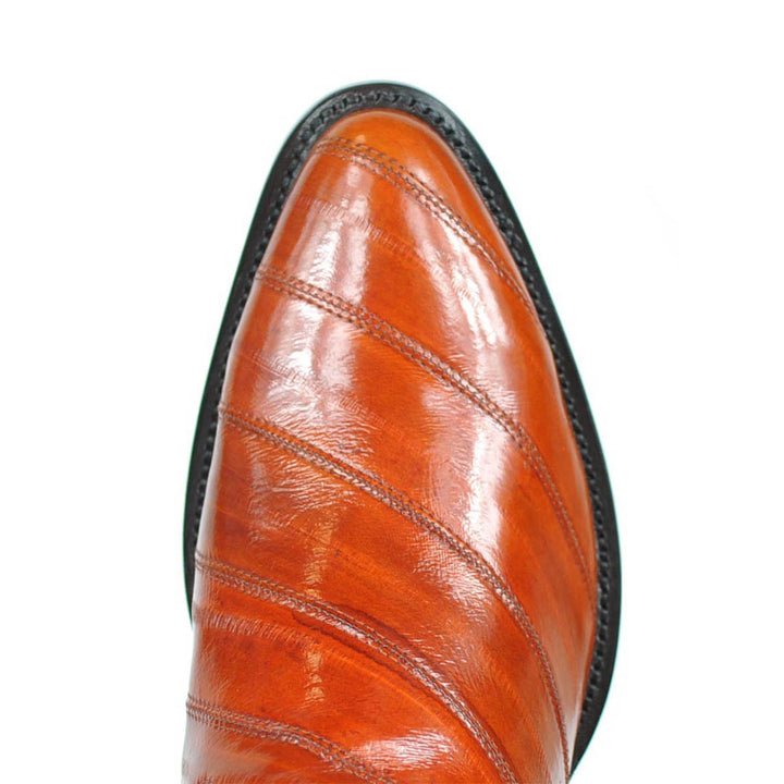 Bota Western clásica de piel de anguila Patricio - Miel