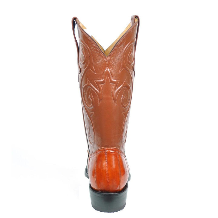 Bota Western clásica de piel de anguila Patricio - Miel
