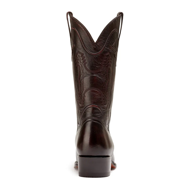 Bota de punta francesa de cabra Santana - Cereza negra