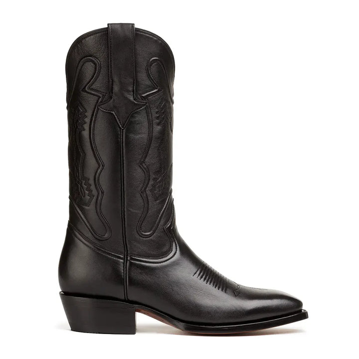Bota de punta francesa de cabra Santana - Negra