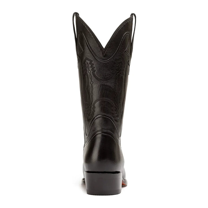 Bota de punta francesa de cabra Santana - Negra