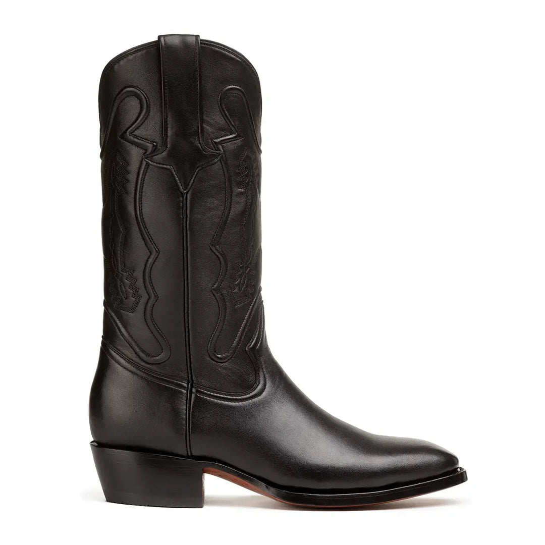 Bota de punta francesa de cabra Santino - Negra