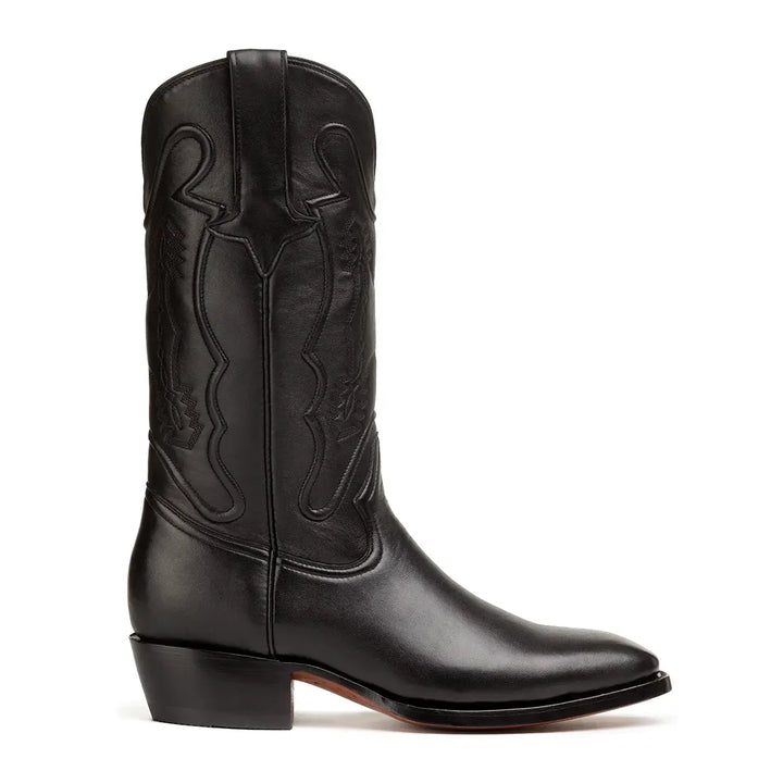 Bota de punta francesa de cabra Santino - Negra