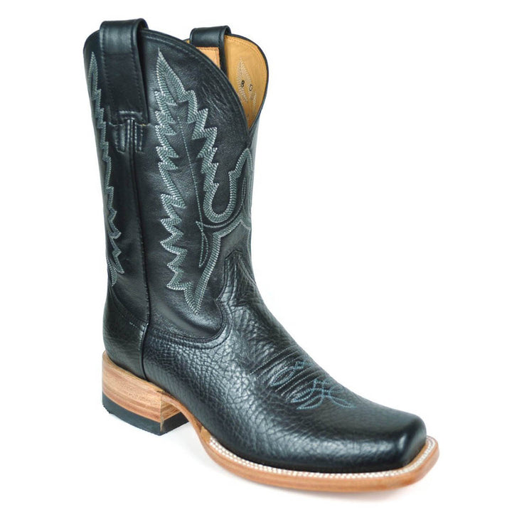 Willacy Stockman Bota de punta cuadrada - Negra