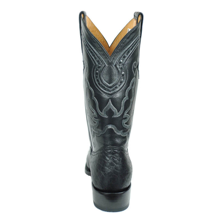 Bota western clásica de cuero de toro Marcos - Negra