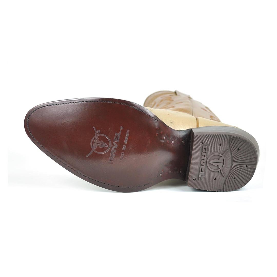 Bota clásica de avestruz Travis - Oryx