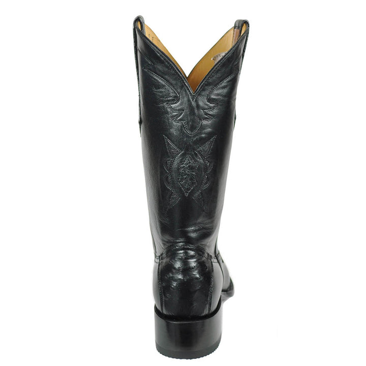 Vela Bota de Avestruz Spanish Toe - Negro