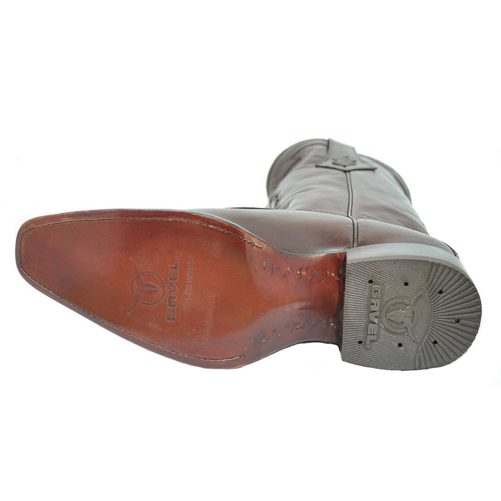 Vela Avestruz Spanish Toe Bota - Tabaco