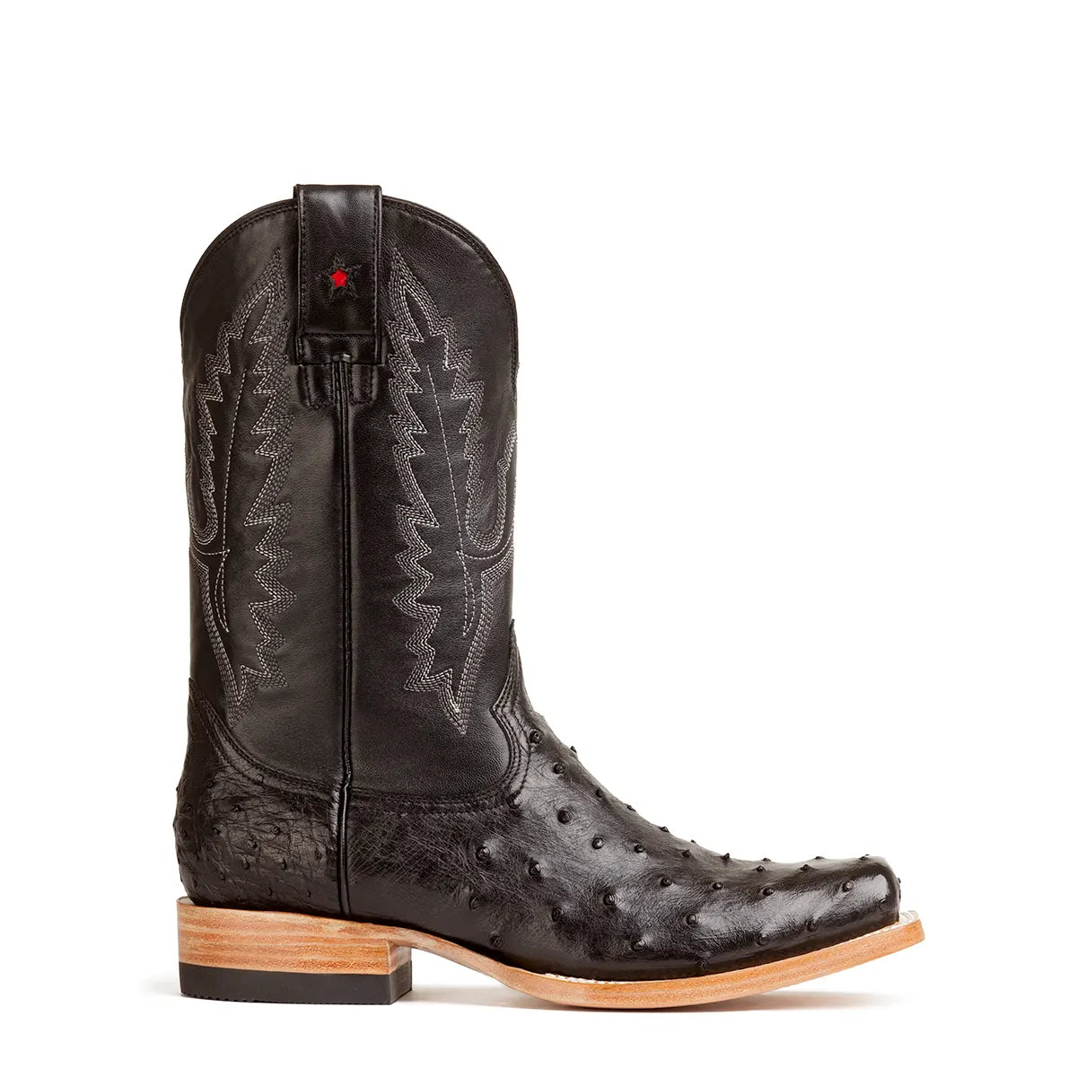 Botas de avestruz cuadradas hotsell negras