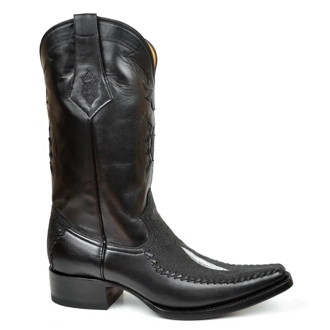 Alex Sting Ray Spanish Toe Bota - Negro