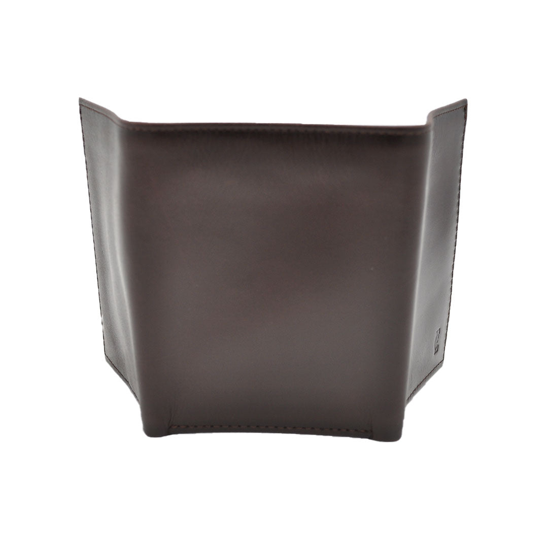 E.C. Billetera Trifold Marrón Cabra para Hombre