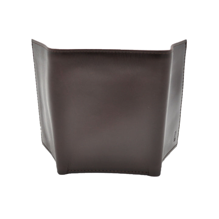 E.C. Billetera Trifold Marrón Cabra para Hombre