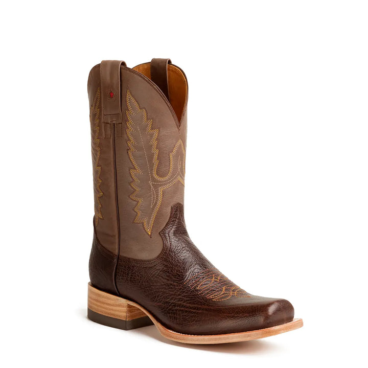 Willacy Stockman Square Toe Boot - Brown