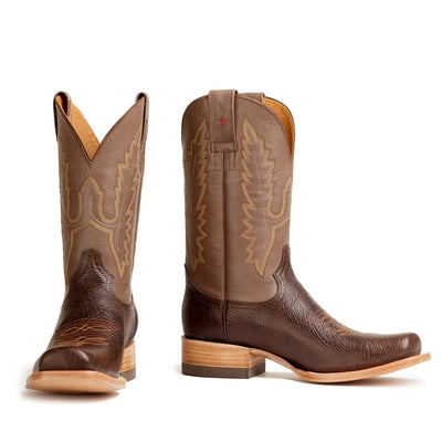 Willacy Stockman Square Toe Boot - Brown