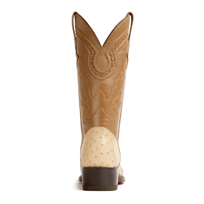 Hidalgo 4 Piece Ostrich Classic Western Boot - Oryx