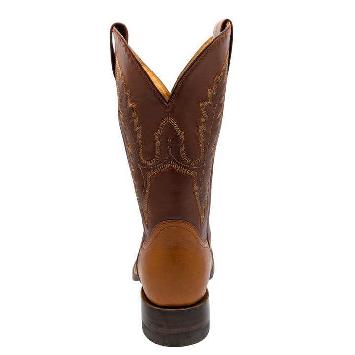 Diego Smooth Ostrich Rodeo Boots - Cognac