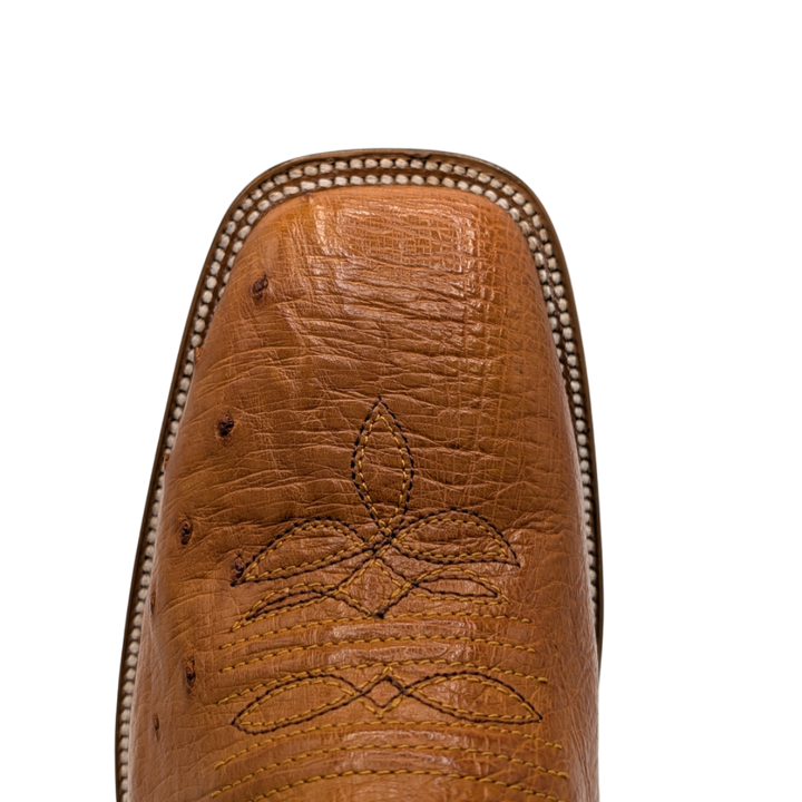 Diego Smooth Ostrich Rodeo Boots - Cognac