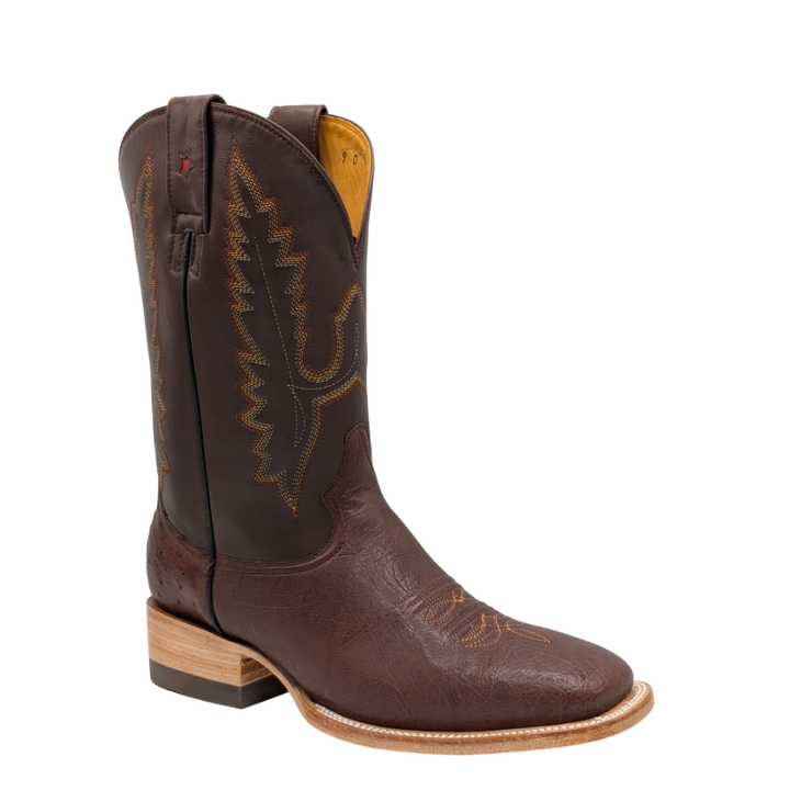Diego Smooth Ostrich Rodeo Boots - Tobacco