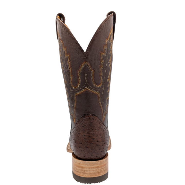 Diego Smooth Ostrich Rodeo Boots - Tobacco