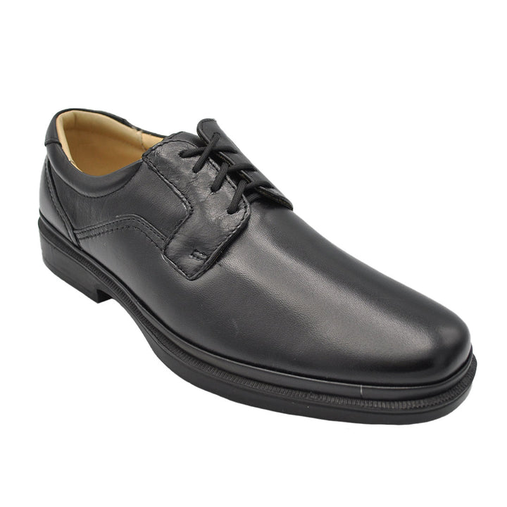 Miguel Lambskin Black Leather Shoes