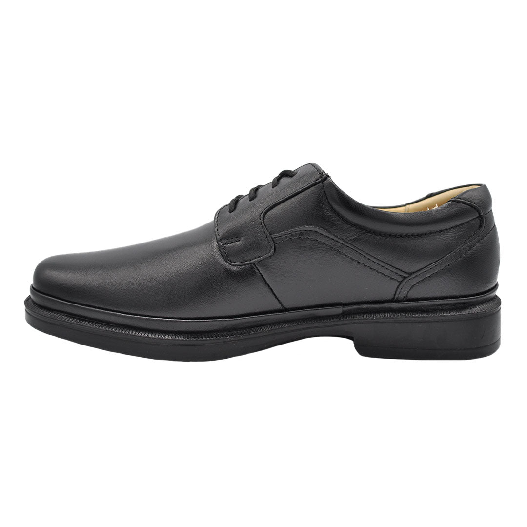 Miguel Lambskin Black Leather Shoes