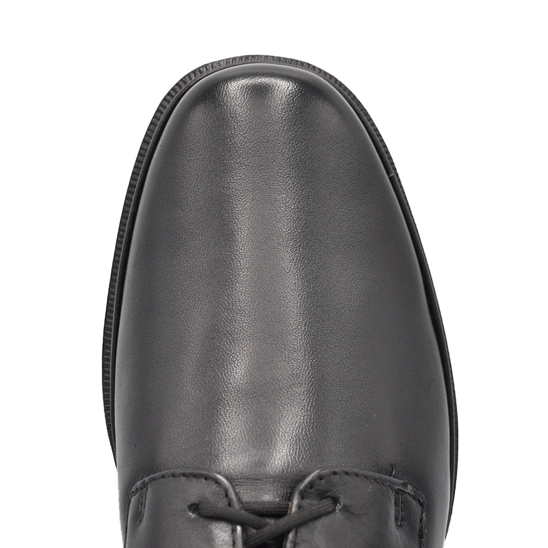 Miguel Lambskin Black Leather Shoes
