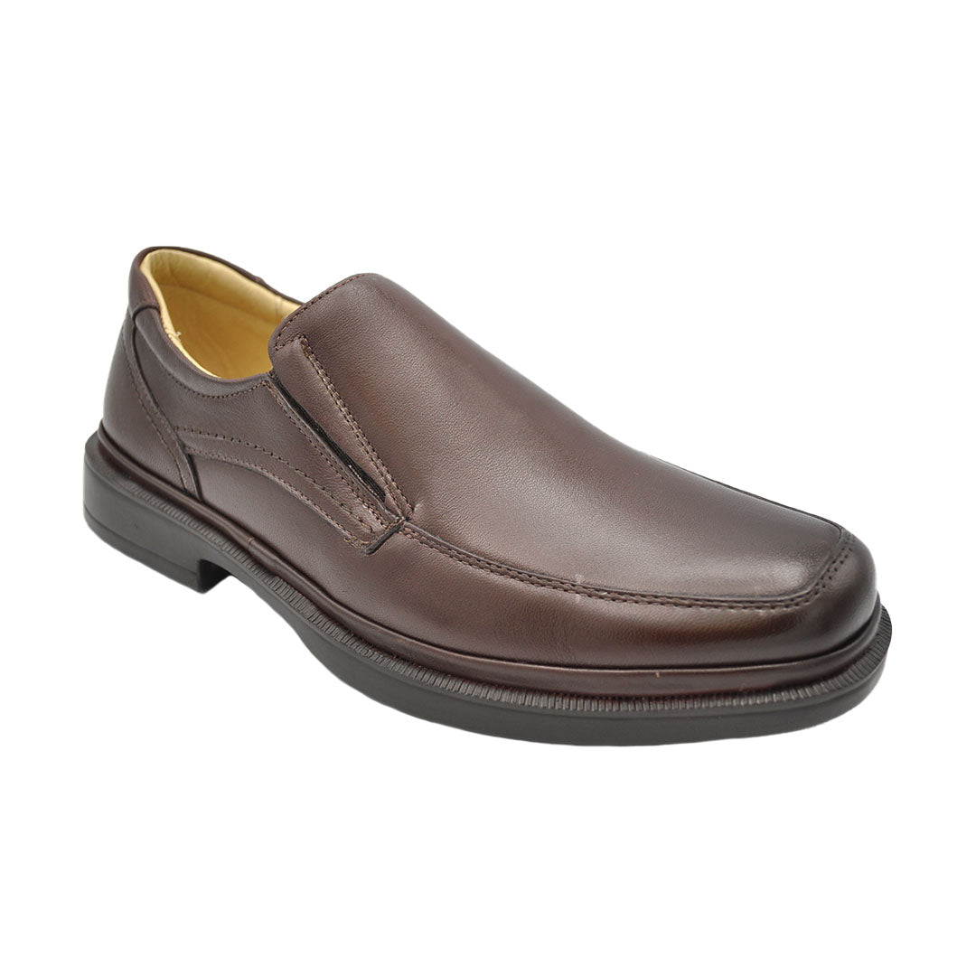 Mateo Lambskin Brown Leather Shoes