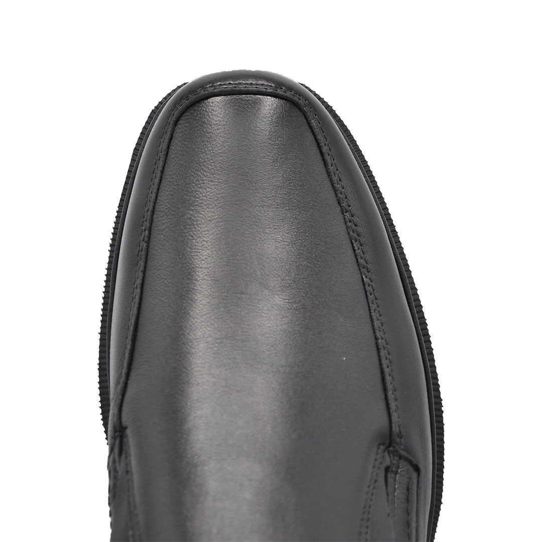 Mateo Lambskin Black Leather Shoes