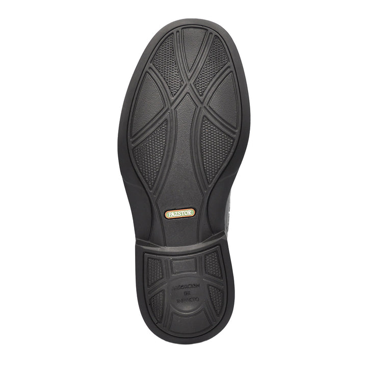 Roman Lambskin Black Leather Shoes
