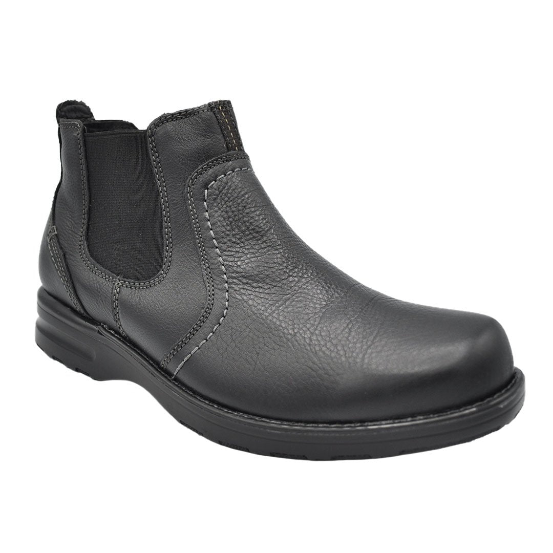 Paolo Lambskin Black Leather Boots