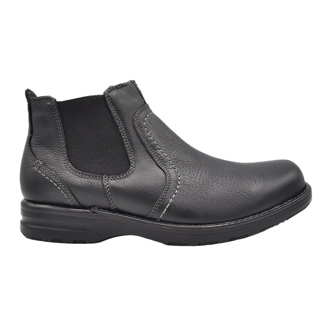 Paolo Lambskin Black Leather Boots