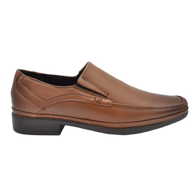 Santiago Lambskin Brown Leather Shoes