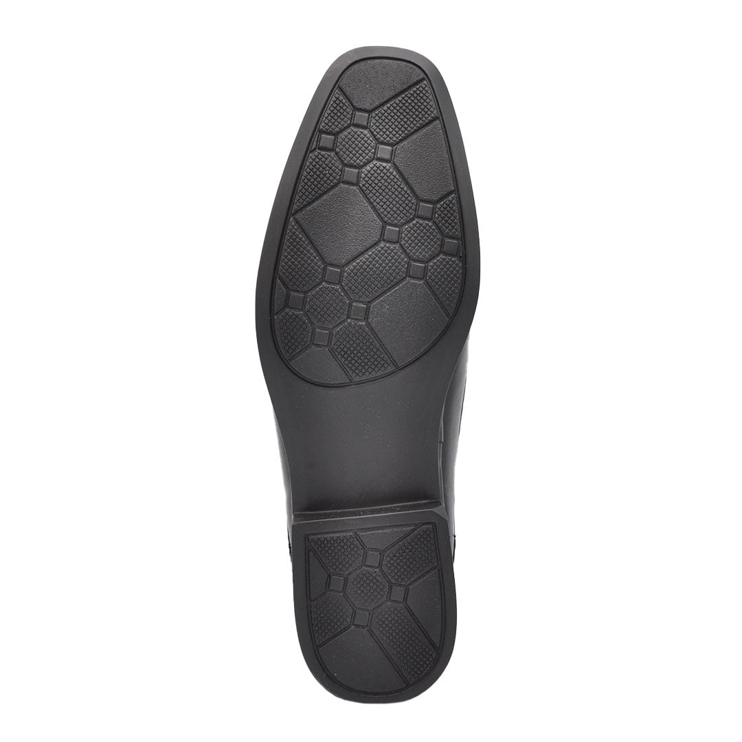 Santiago Lambskin Black Leather Shoes