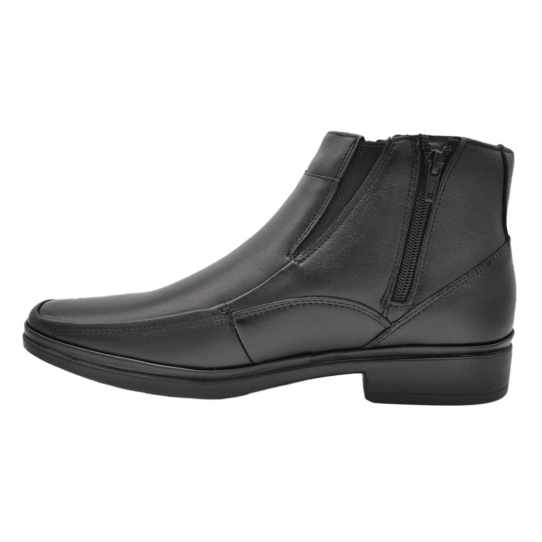 Leo Lambskin Black Leather Boots