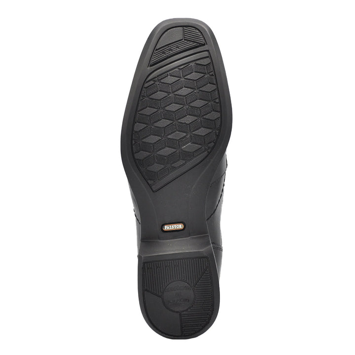 Emilio Lambskin Black Leather Shoes