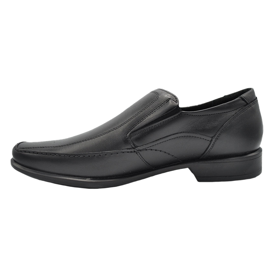 Emilio Lambskin Black Leather Shoes