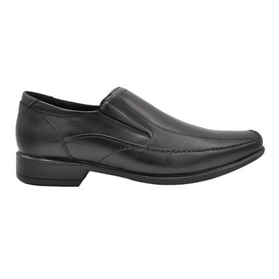 Emilio Lambskin Black Leather Shoes