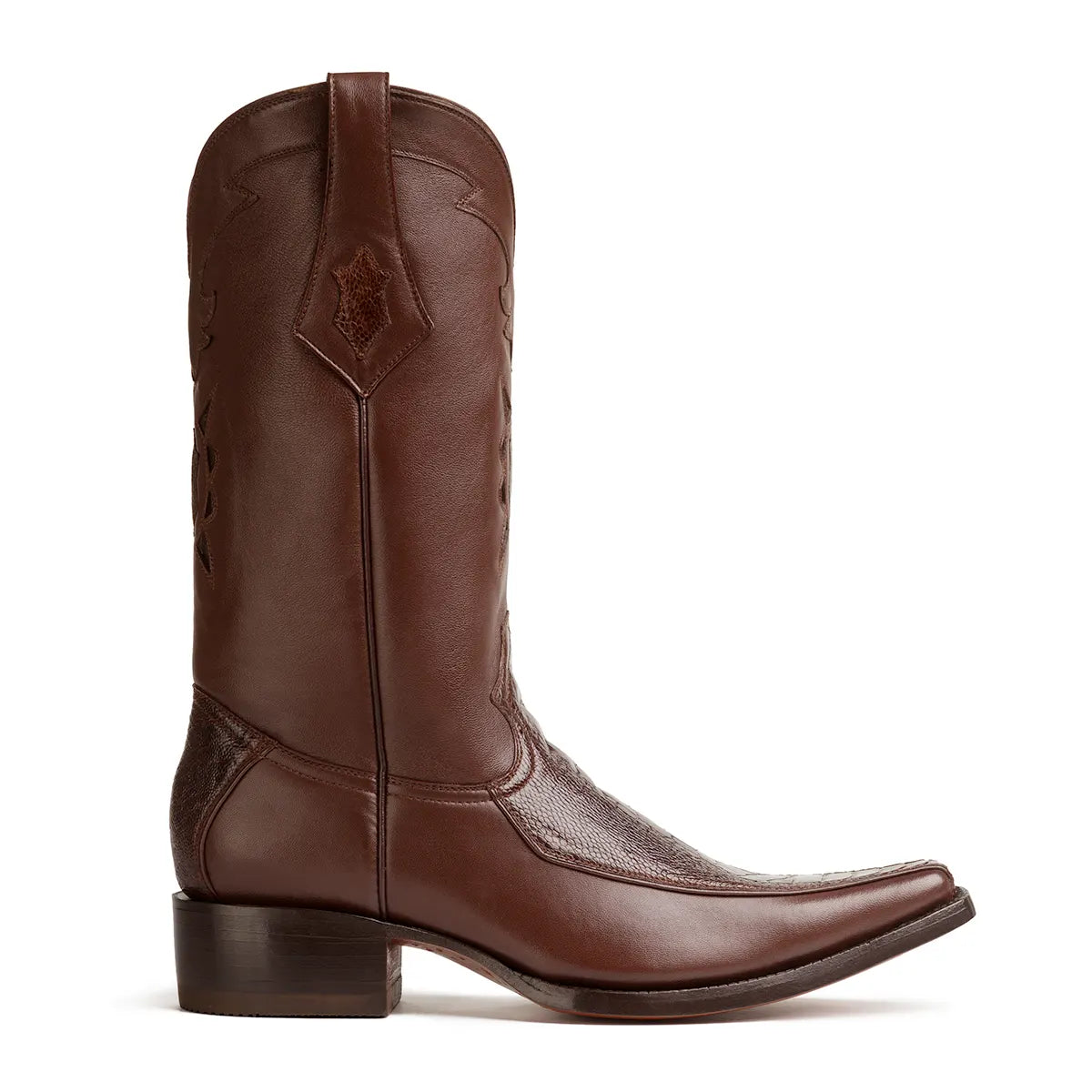 Gamez Ostrich Leg Spanish Toe Boot - Brown