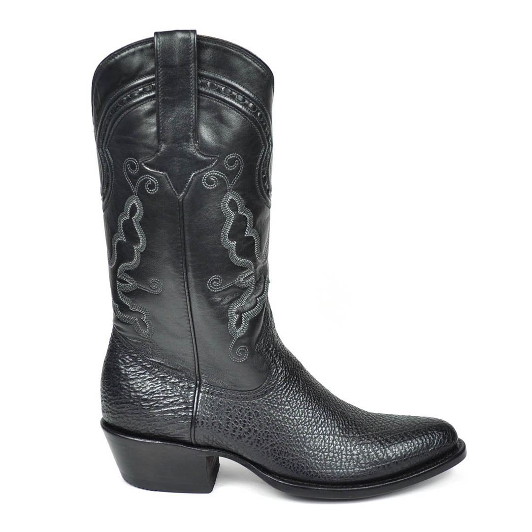Carson Shark Classic Western Boot - Black