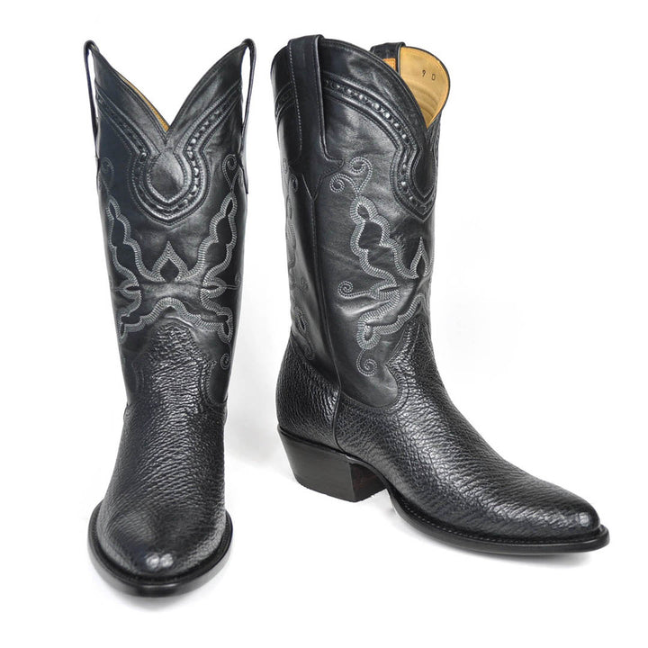 Carson Shark Classic Western Boot - Black