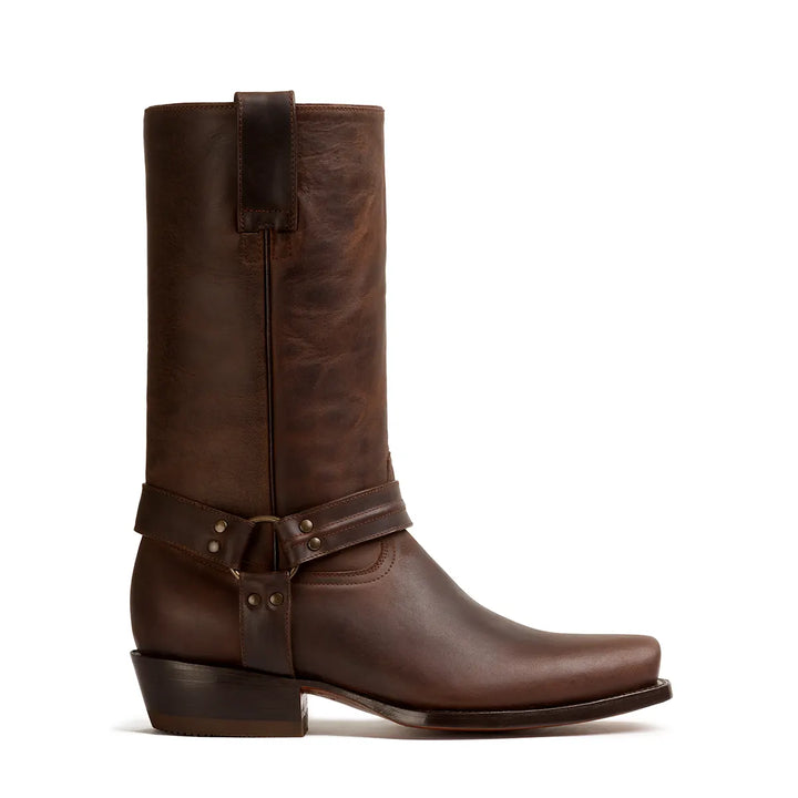Cavalry Square Toe Harness Boot - Testa Brown